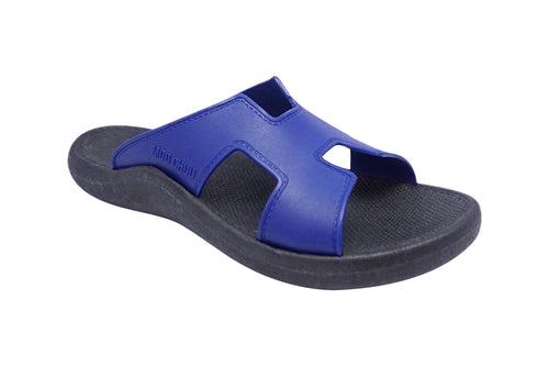 Hermey Black Sole Blue Strap