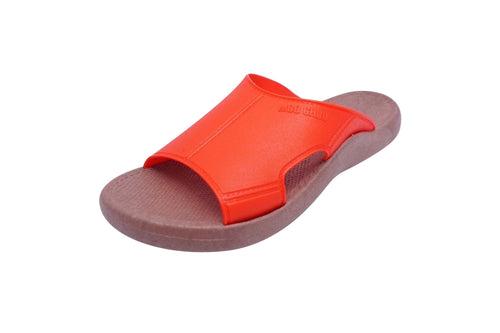 Jangy Brown Sole Red Strap