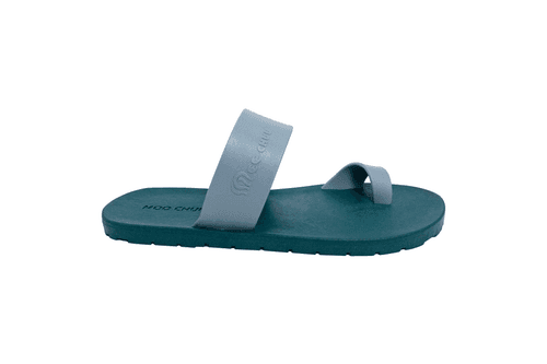 Pop Thumb Green Sole Grey Strap