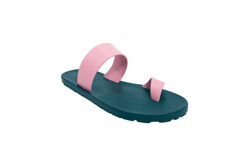 Pop Thumb Green Sole Light Pink Strap