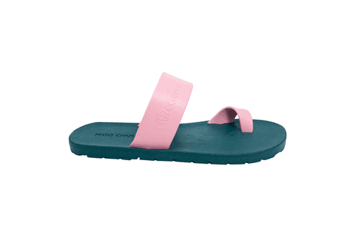 Pop Thumb Green Sole Light Pink Strap