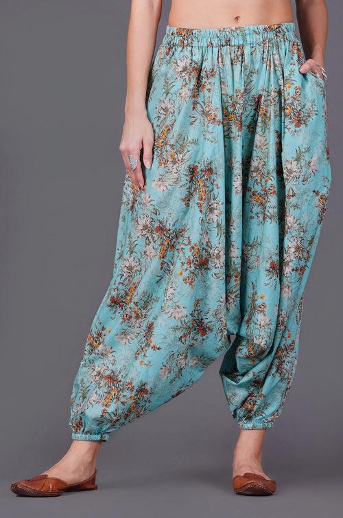 Womens digital printed harem pants ONLY