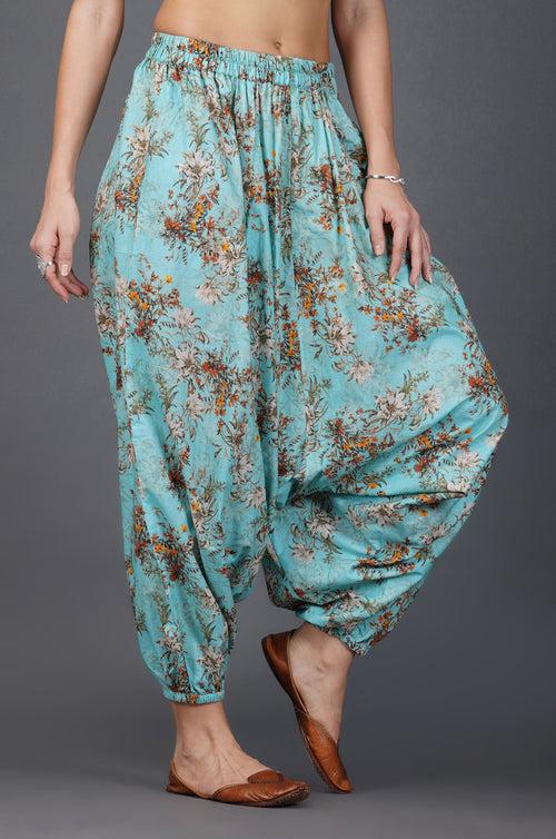 Womens digital printed harem pants ONLY