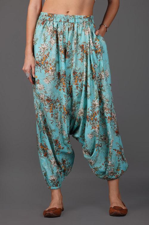 Womens digital printed harem pants ONLY