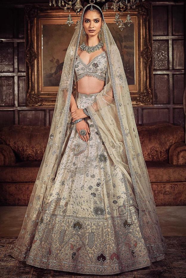 The Kamalbagh Aurum Ekru Lehenga