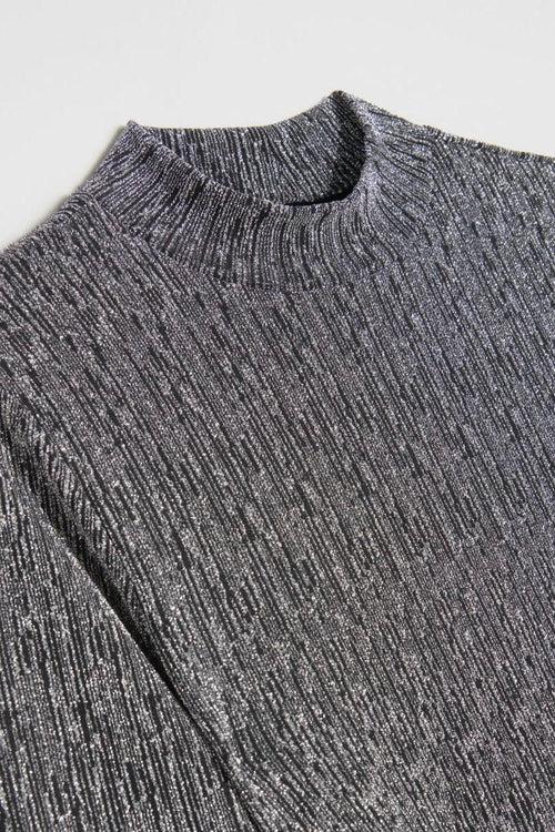 Asymmetric Wrap Dress: Grey