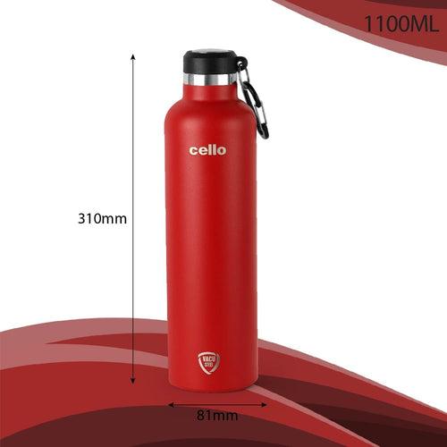 Cello Duro Hector 1100 ML Vacuum Insulated Stainless Steel Water Bottle | 1 Pc