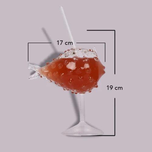 The Artment Pufferfish Cocktail Glass | Transparent | 1 Pc