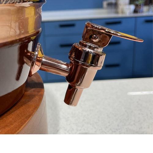 Softel Handcrafted Pure Copper Printed Matka (Dispenser)