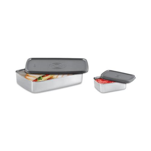 Milton Steel Pro Lunch Tiffin with Small Container | Set of 2 Pcs