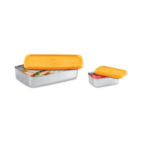 Milton Steel Pro Lunch Tiffin with Small Container | Set of 2 Pcs