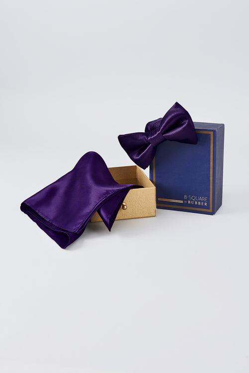 Bowtie & Pocket Square Box - Amethyst