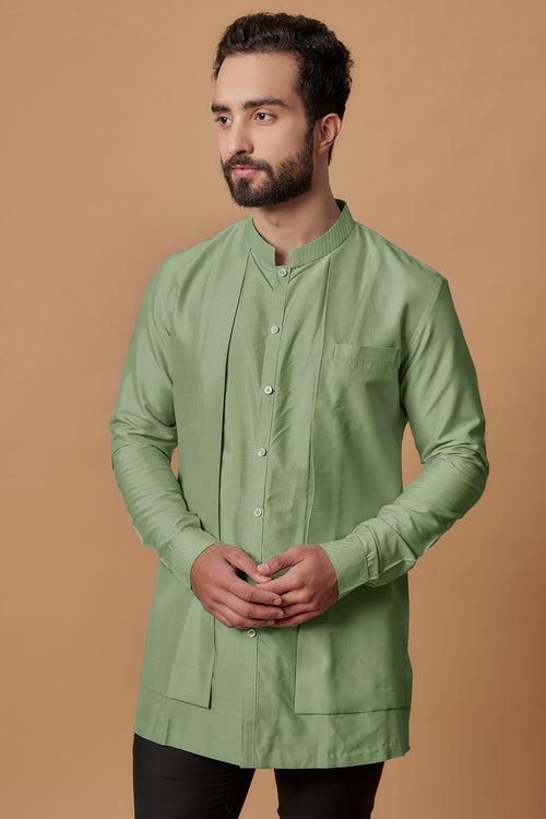 Layered Shirt Kurta - Pranav