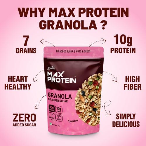 Max Protein Granola - No Added Sugar - 500g