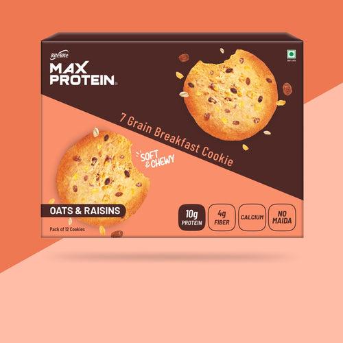 Max Protein Oats & Raisins Cookie (Pack of 12)