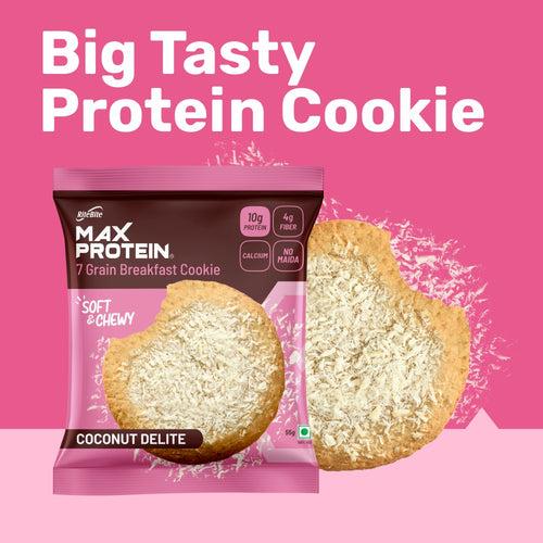 Max Protein Coconut Delite Cookie (Pack of 6)