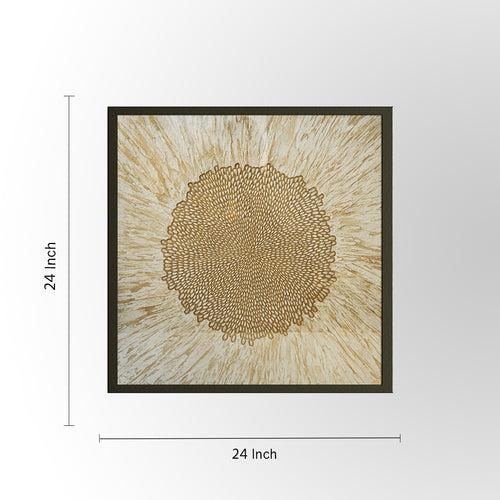 Golden Off-White Autumn Concrete Wall Art | Artistry Collection