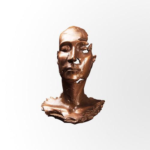 Copper Face Sculpture