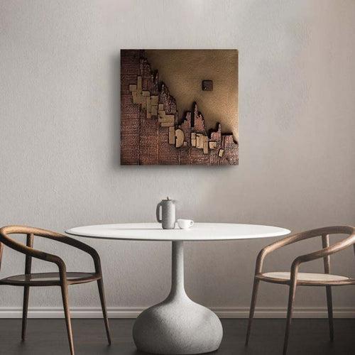 Copper Bronze Abstract Wall Art