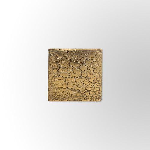 Crackle Gold Brass Metal Square Door Handle