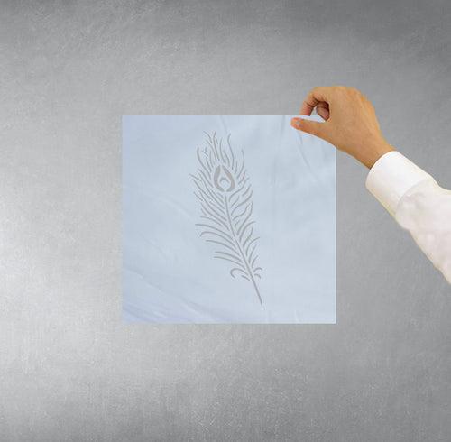 Feather Design | DIY Reusable Wall Painting Stencil
