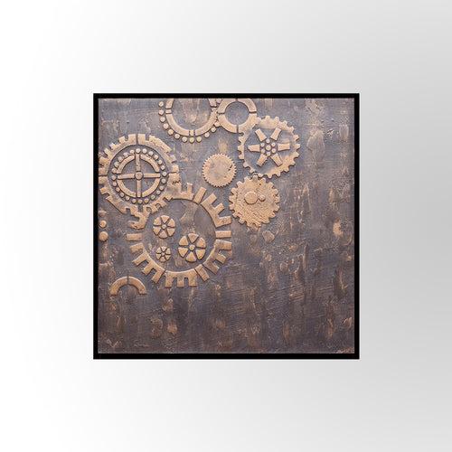 Rose Gold and Dark Grey Encircle Wall Art | Artistry Collection