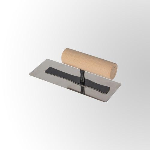 Stainless Steel Trowel With Wooden Handle For Edges Application (8 Inch)