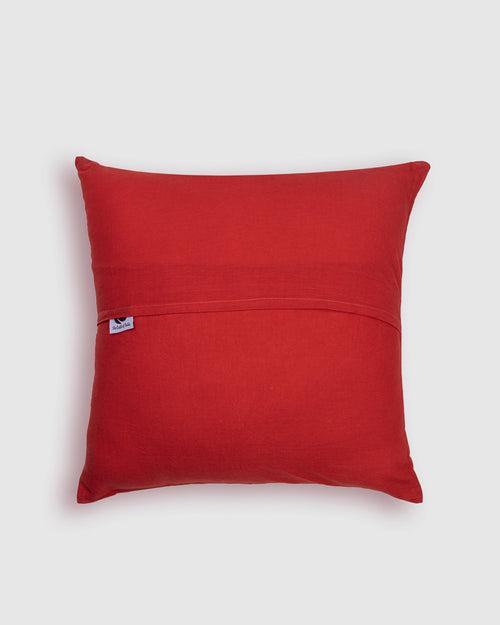 Cushion Cover Applique Ball Design, Red