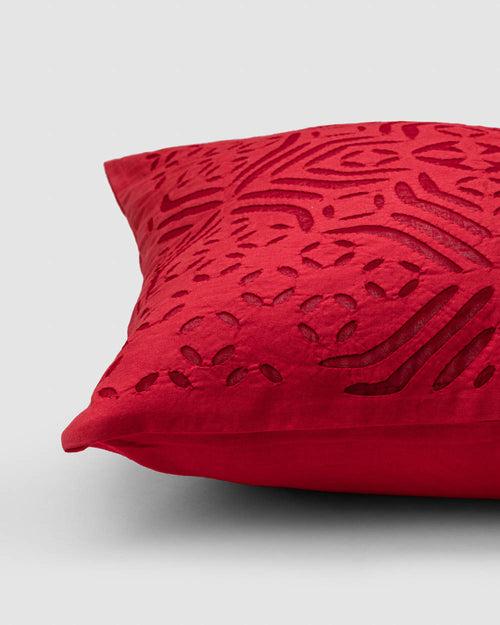 Cushion Cover Applique Kidd Design, Red