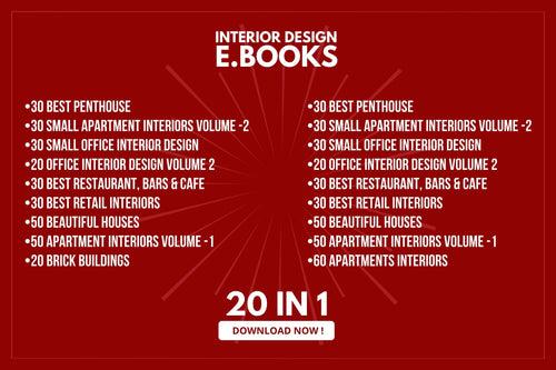 20-in-1 Interior Design Ebooks 2017-2023 (Digital Downloads)