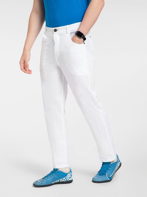 (SLIM FIT) AH Mechanical Stretch Heavy White Golf Pant