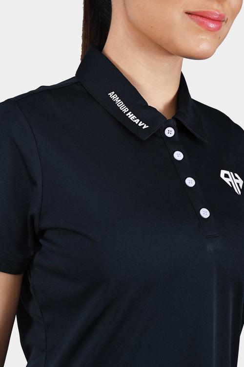 Navy AH Women Polo Shirt