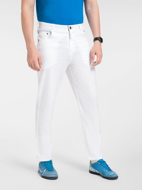 (SLIM FIT) AH Mechanical Stretch Heavy White Golf Pant