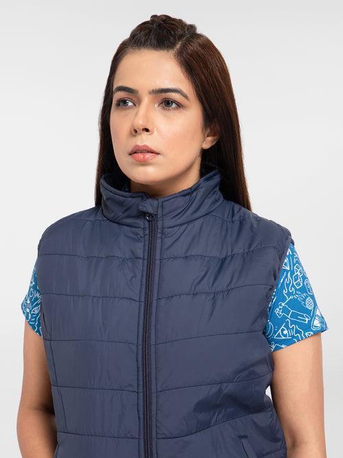 AH Women Half Jacket Sport Blue