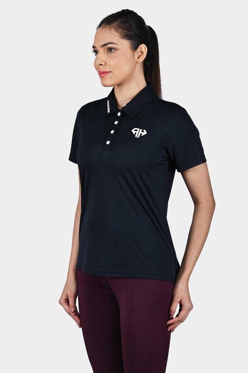 Navy AH Women Polo Shirt