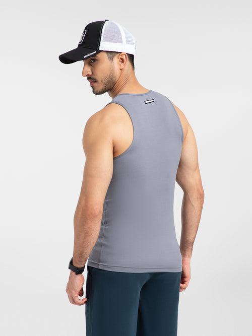 AH Gym Vest Light Grey 4-Way Stretch