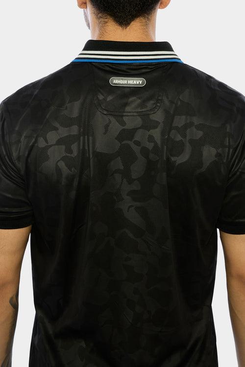 BLACK CAMO PERFORMANCE POLO SHIRT PATRIOT COLLECTION