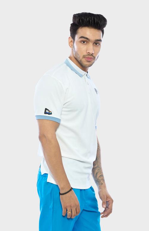 HEAVY WHITE PATRIOT COLLECTION POLO SHIRT