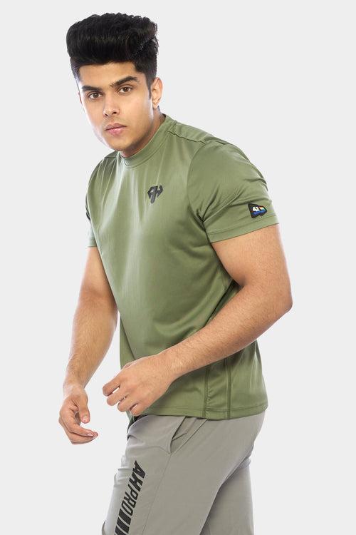 MILITARY TACTICAL GREEN  PERFORMANCE CREW NECK