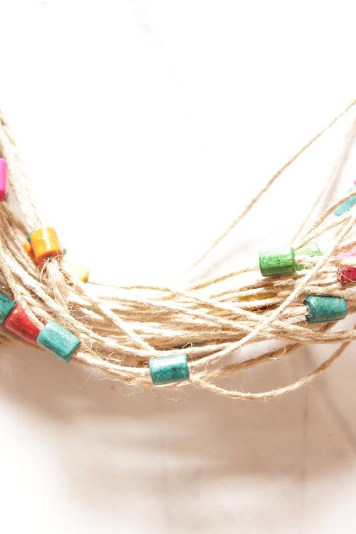 Multi-Layer Jute Strings Necklace