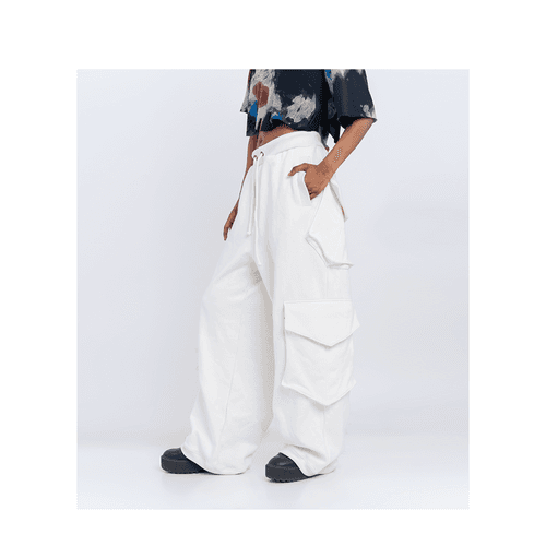 Huemn Flap Pocket Sweatpant (White)