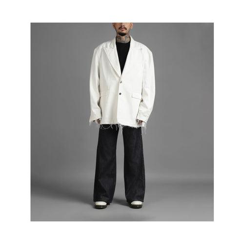 SuperHUEMN Denim Blazer (White)