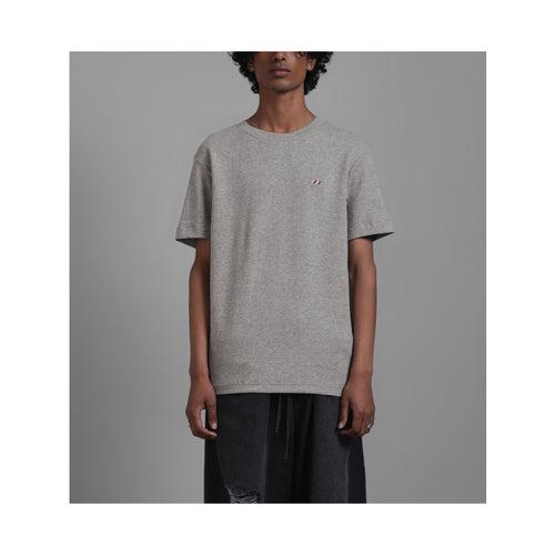 SuperHUEMN Striped Fitted T-shirt (Melange Grey)