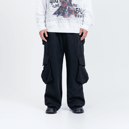 Huemn Flap Pocket Sweatpant (Black)