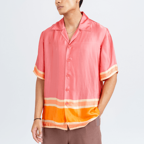 The Racer Stripe Shirt (Blush Pink)