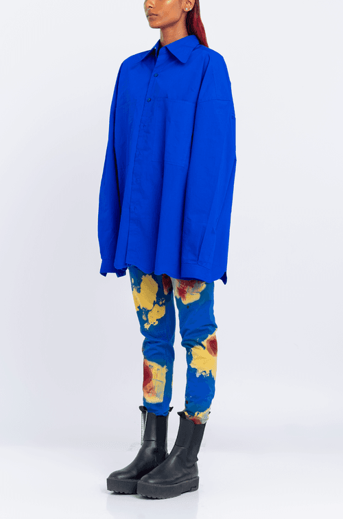 Huemn Blood Washed Leggings (Blue)