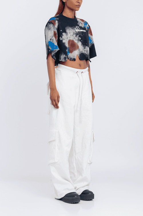 Huemn Flap Pocket Sweatpant (White)