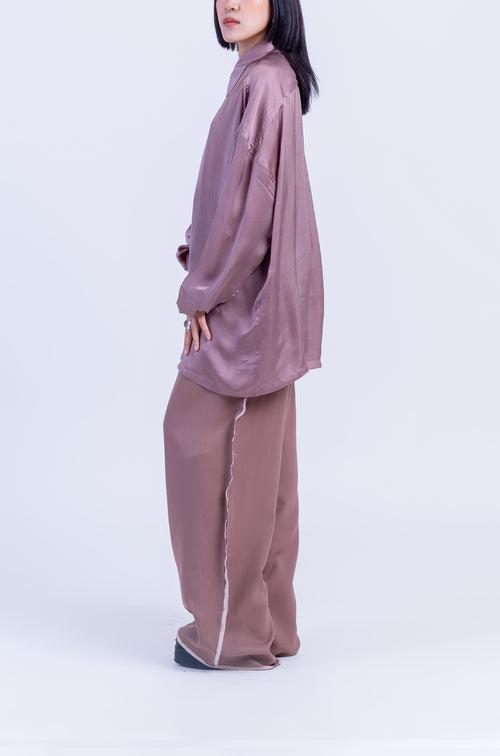 The Devil Wears HUEMN Pants 'Raw Edged' (Beige)