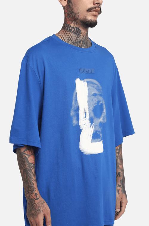 The HUEMN Skull T-shirt (Blue) : Edition 2