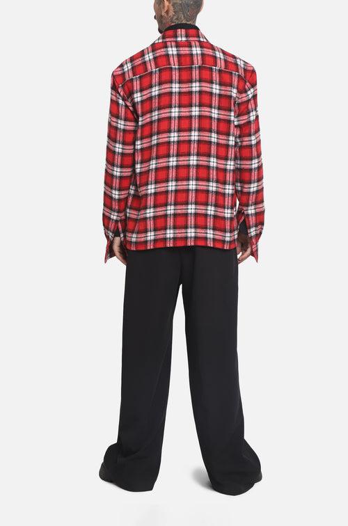 Pocket Detail Over-Shirt Jacket (Plaid)